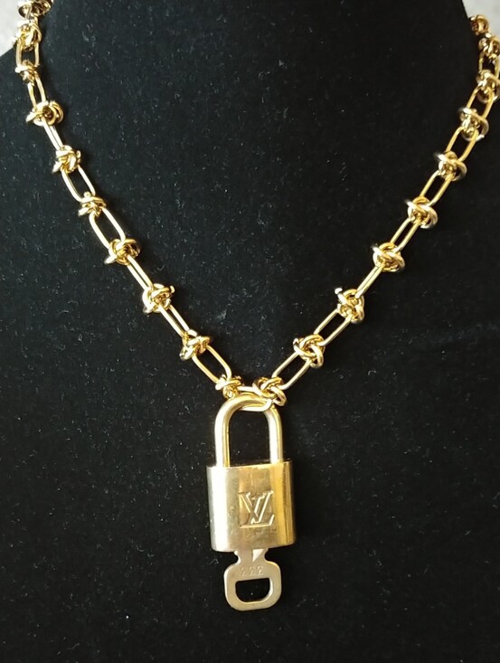 Louis Vuitton Jewelry - Louis Vuitton Gold-tone Padlock Necklace